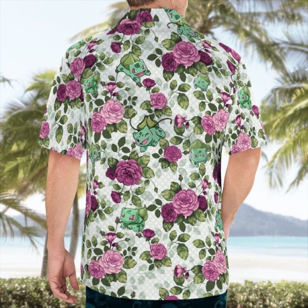 Bulbasaur Floral Flowers Hawaii Shirt