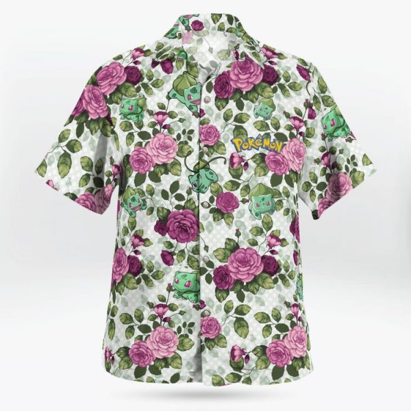 Bulbasaur Floral Flowers Hawaii Shirt