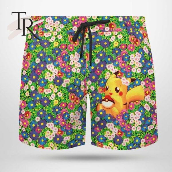 Pikachu Summer Flowers Beach Outfits  New