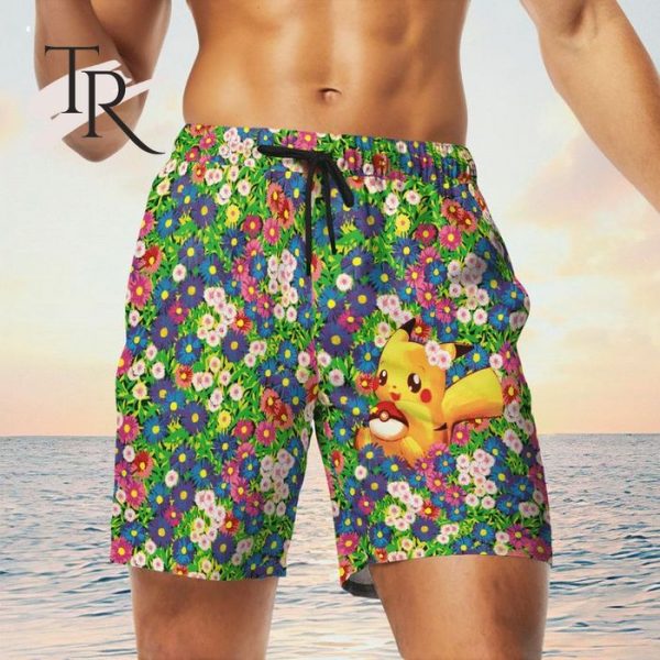 Pikachu Summer Flowers Beach Outfits  New