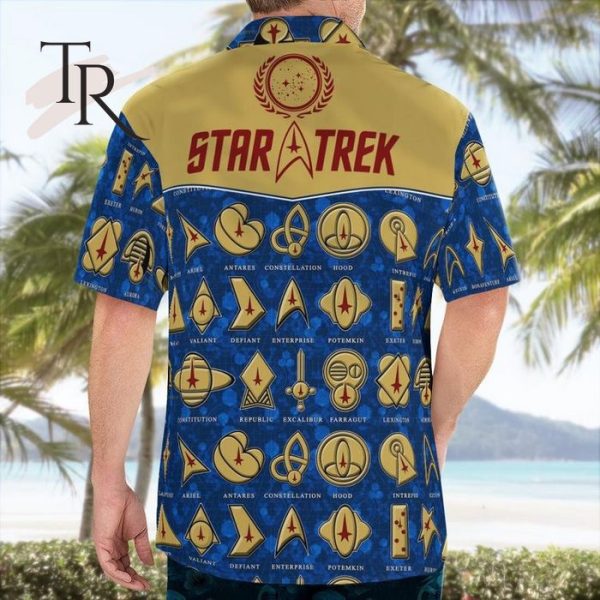 Star Trek Blue Hawaiian Shirt