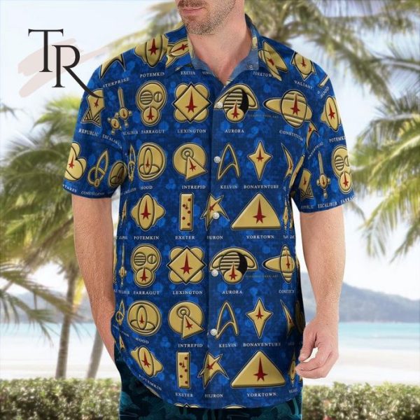 Star Trek Blue Hawaiian Shirt