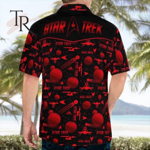 Star Trek Red Hawaiian Shirt