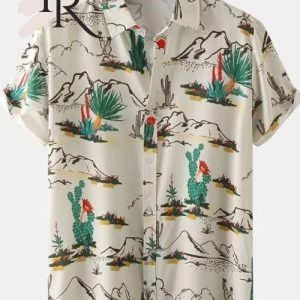 Cactus Flower Aloha Short Sleeve Shirt