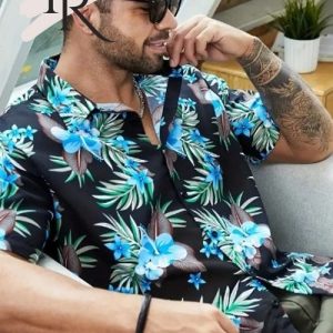 Comfy Flower Hawaiian Shirt for Men