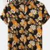 Men’s Hawaiian Vintage Button Down Short Sleeve Shirts