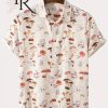 Men’s Mushroom Pattern Summer Hawaiian Shirt