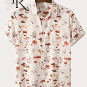 Men’s Mushroom Gentle Style Hawaiian Shirt