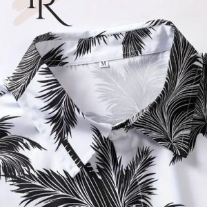 Men’s Palm Tree Pattern Hawaiian Shirt