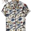 Men’s Slim Flower Hawaiian Shirts For Summer Beach