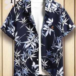 Men’s Subtropical Leaf Hawaiian Shirt