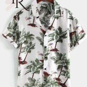 Men’s Tropical Coconut Tree Hawaiian Shirt