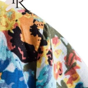Unisex colorful flower hawaiian shirt