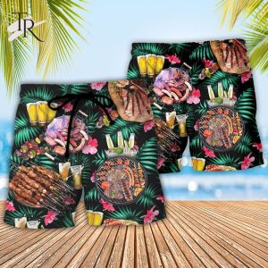 Barbecue Food Everybody Chill Dad’s On The Grill – Hawaiian Shirt
