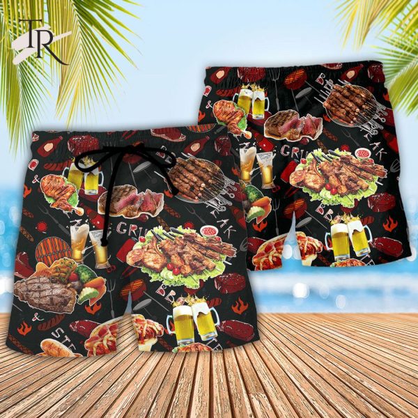 Barbecue Food Grill Master BBQ The Man The Myth The Legend – Hawaiian Shirt