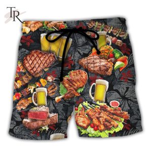 Barbecue Food Meat BBQ Warning BBQ Zone – Hawaiian Shirt