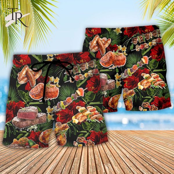 Barbecue Funny BBQ Meat Beer Once You Put My Meat In Your Mouth You’re Going To Want To Swallow – Hawaiian Shirt