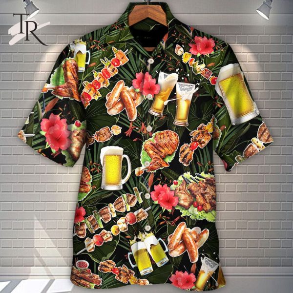 Barbecue Funny BBQ Stand Back Grandpa Is Grilling – Hawaiian Shirt