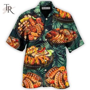 BBQ Grilled Tropical Leaf Style – Hawaiian Shirt