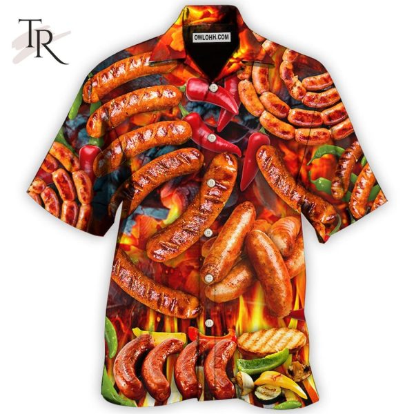 BBQ Hot Grilled Sausage Style – Hawaiian Shirt