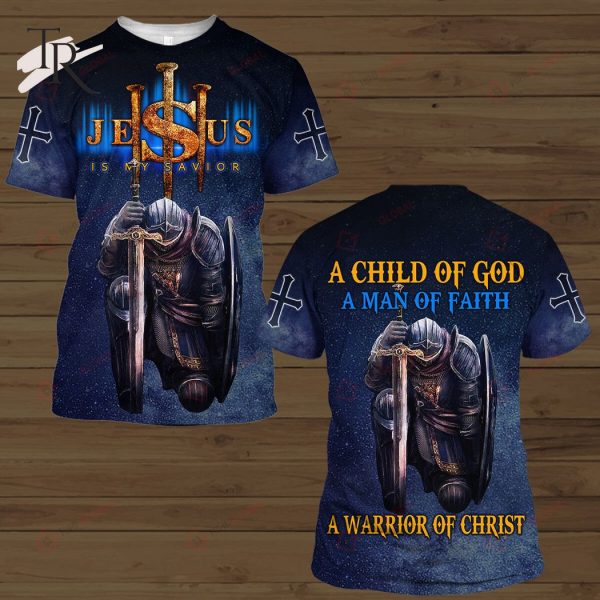 A Child Of God A Man of Faith A Warrior Of Christ All Over Printed Hawaiian Shirt