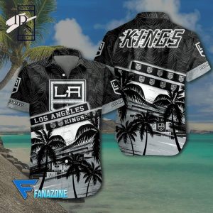 NHL Los Angeles Kings Coconut Tree Beach Aloha Shirt
