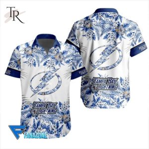 NHL Tampa Bay Lightning Special Coconut Tree Beach Aloha Shirt