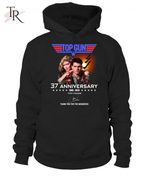 Top Gun 37th Anniversary 1986 – 2023 Tom Cruise Thank You For The Memories T-Shirt – Limited Edition