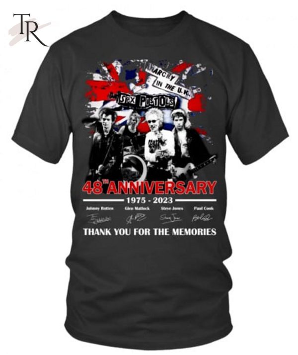 48th Anniversary 1975 – 2023 Sex Pistols Thank You For The Memories T-Shirt – Limited Edition