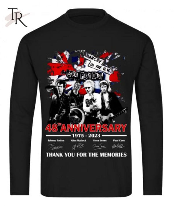 48th Anniversary 1975 – 2023 Sex Pistols Thank You For The Memories T-Shirt – Limited Edition