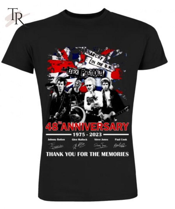 48th Anniversary 1975 – 2023 Sex Pistols Thank You For The Memories T-Shirt – Limited Edition