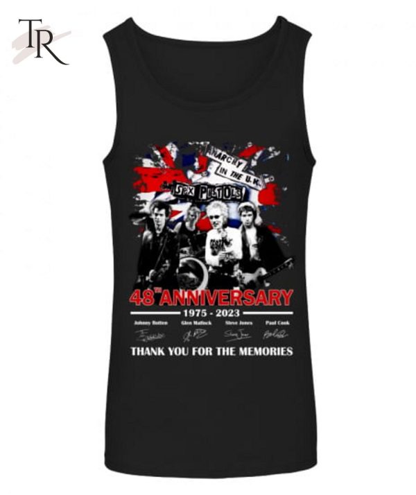 48th Anniversary 1975 – 2023 Sex Pistols Thank You For The Memories T-Shirt – Limited Edition