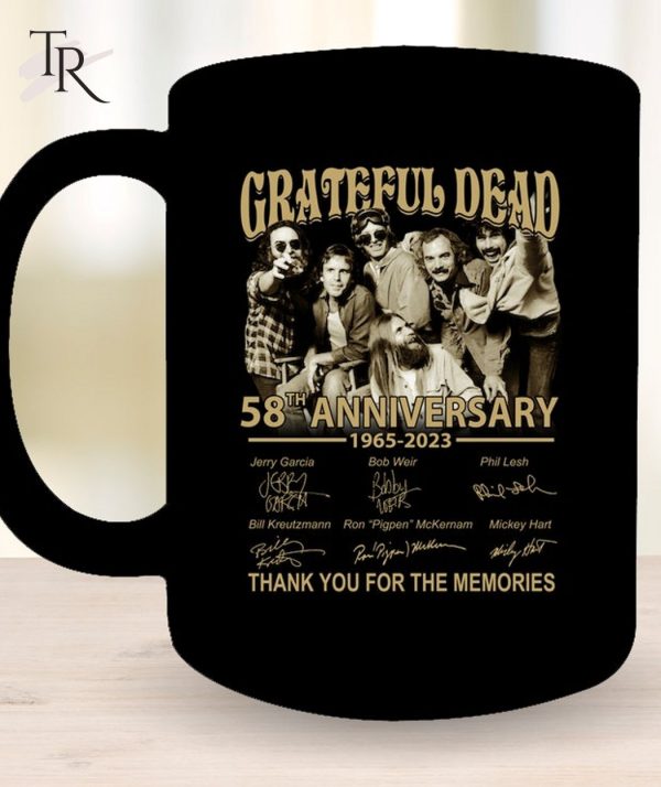 Grateful Dead 58th Anniversary 1965 – 2023 Thank You For The Memories T-Shirt – Limited Edition