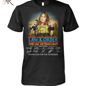 Law & Order Special Victims Unit 1999 – 2023 Thank You For The Memories T-Shirt – Limited Edition