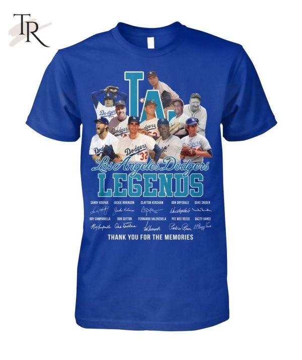 MLB Los Angeles Dodgers Legends Thank You For The Memories T-Shirt – Limited Edition