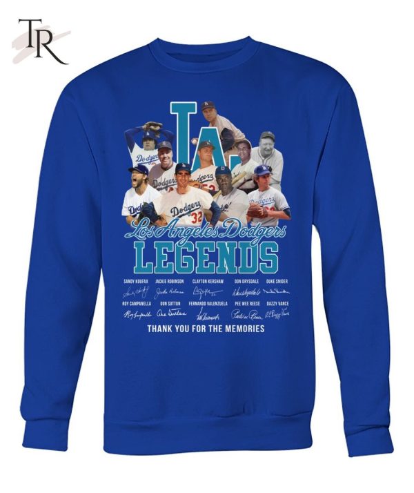 MLB Los Angeles Dodgers Legends Thank You For The Memories T-Shirt – Limited Edition