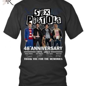 Sex Pistols 48th Anniversary 1975 – 2023 Thank You For The Memories T-Shirt – Limited Edition