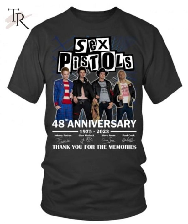 Sex Pistols 48th Anniversary 1975 – 2023 Thank You For The Memories T-Shirt – Limited Edition