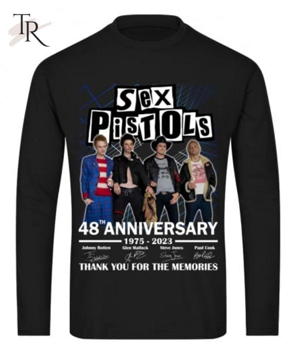 Sex Pistols 48th Anniversary 1975 – 2023 Thank You For The Memories T-Shirt – Limited Edition