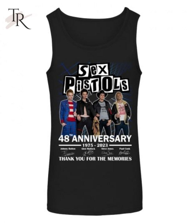 Sex Pistols 48th Anniversary 1975 – 2023 Thank You For The Memories T-Shirt – Limited Edition