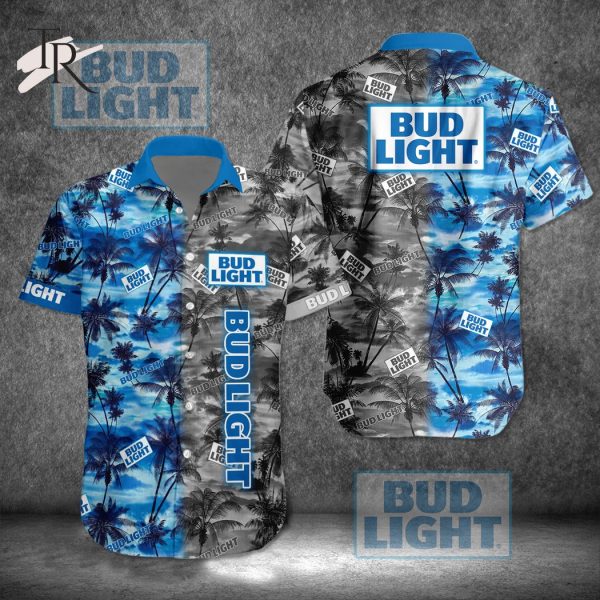 Bud Light Combo Aloha Hawaiian Shirt & Shorts Set