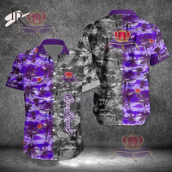 Crown Royal Combo Aloha Hawaiian Shirt & Shorts Set