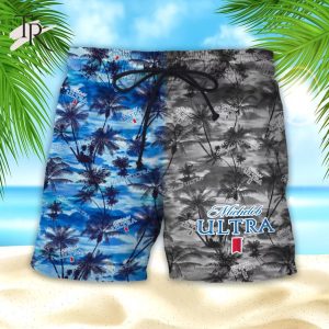 Michelob Ultra Combo Aloha Hawaiian Shirt & Shorts Set
