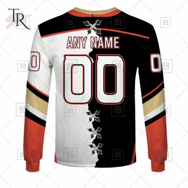 Custom Name And Number NHL Anaheim Ducks Mix Jersey 2023 Tshirt