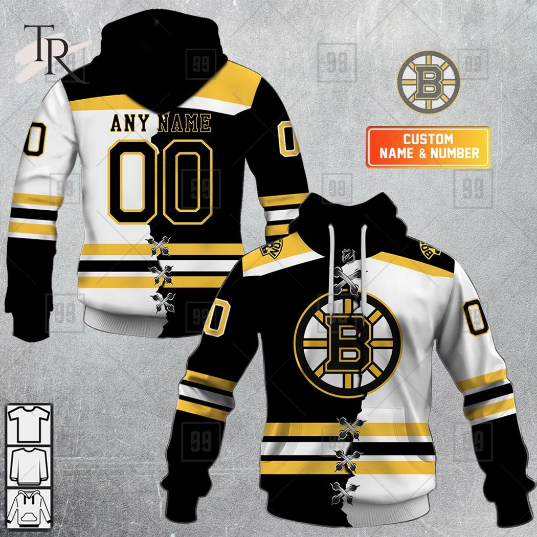 Grateful Dead Boston Bruins 3D Hockey Jersey Personalized Name Number