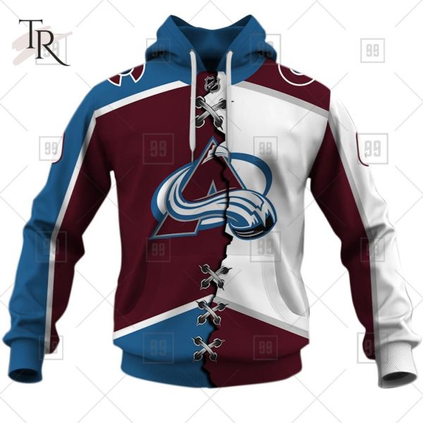 Custom Name And Number NHL Colorado Avalanche Mix Jersey 2023 Tshirt
