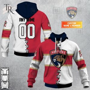 Custom Name And Number NHL Florida Panthers Mix Jersey 2023 Tshirt