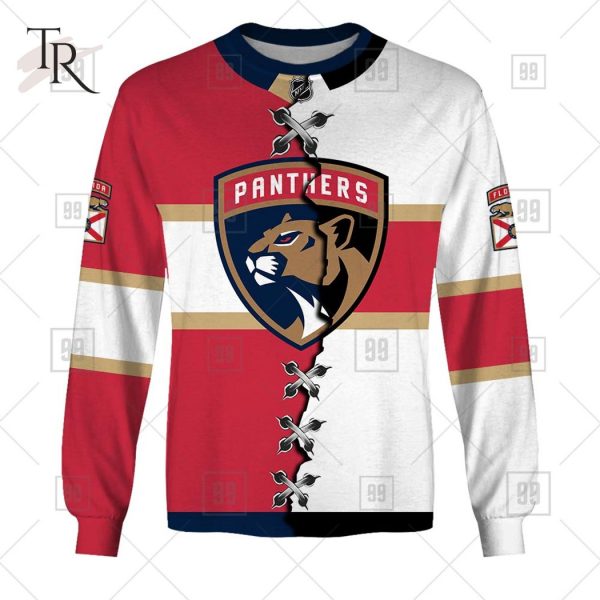 Custom Name And Number NHL Florida Panthers Mix Jersey 2023 Tshirt