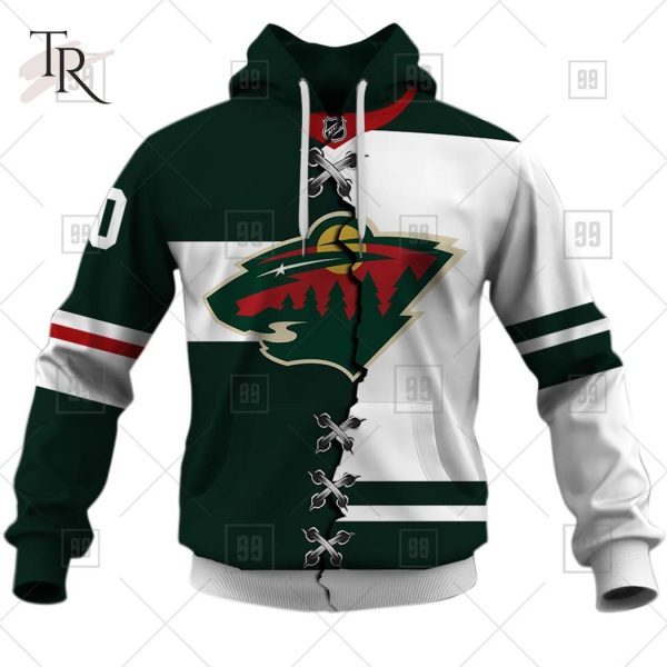 Personalized NHL Minnesota Wild Reverse Retro 3D Hoodie All Over Print - T- shirts Low Price