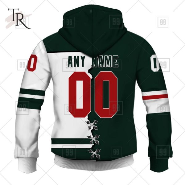 Custom Name And Number NHL Minnesota Wild Mix Jersey 2023 Tshirt